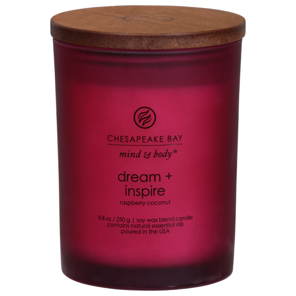 Chesapeake Bay Mind & Body Dream + Inspire Raspberry Coconut Candle