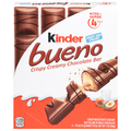 Kinder Bueno Milk Chocolate & Hazelnut Cream Candy Bars - 4 ct