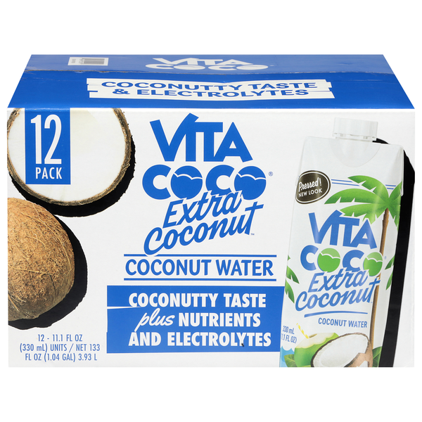 Vita Coco Extra Coconut Coconut Water - 12 pk