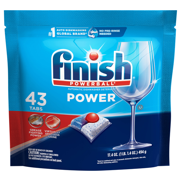 FINISH Powerball Automatic Dishwasher Detergent Tabs- 43 ct