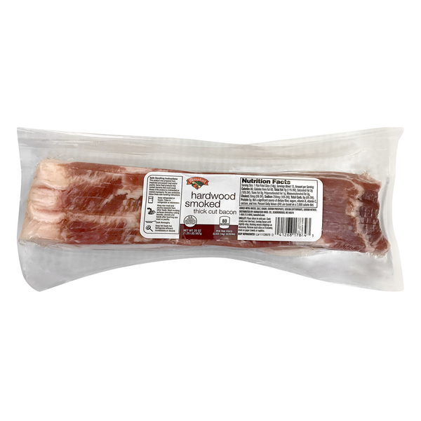 Hannaford Hardwood Smoked Thick Cut Bacon Sliced