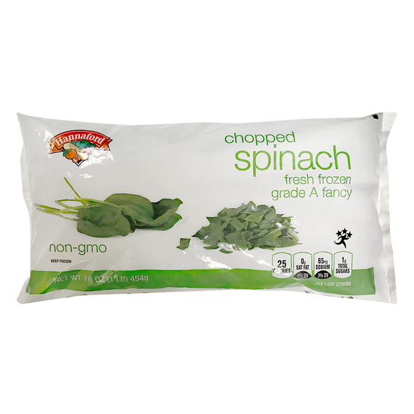 Hannaford Chopped Spinach Frozen