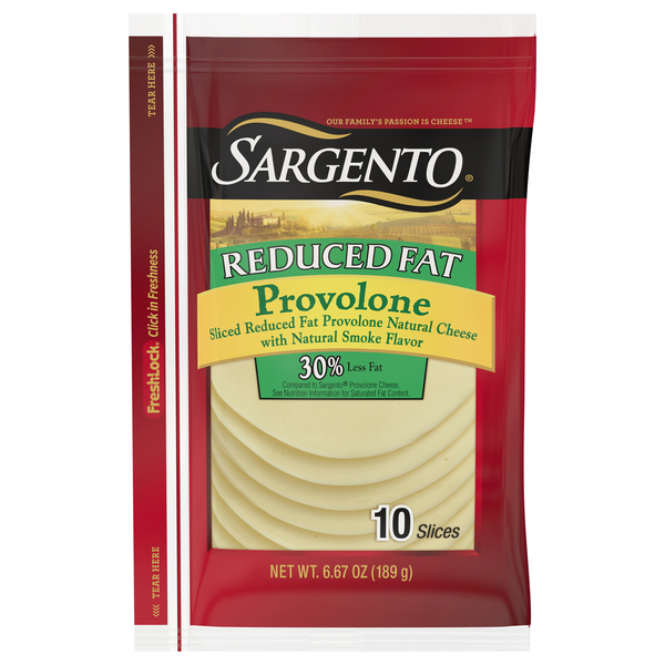 Save on Sargento Provolone Cheese Smoked Reduced Fat Slices 10 ct