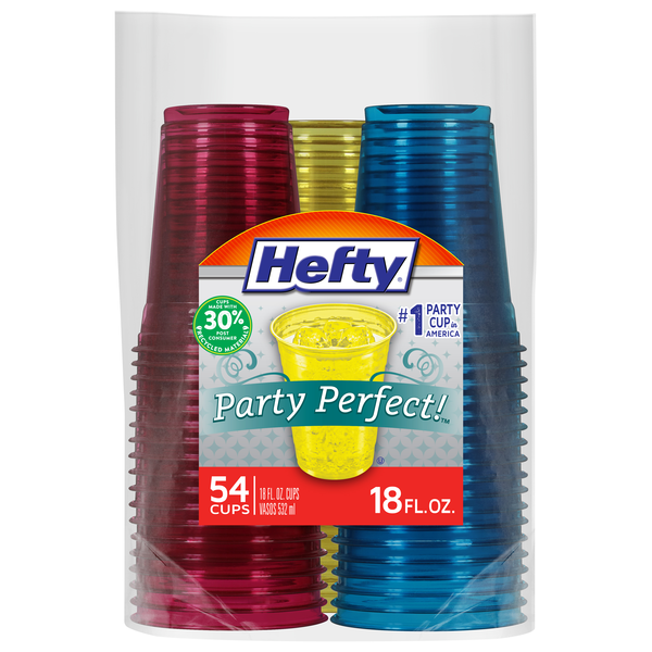Hefty Party Perfect! Colored Plastic Cups 18 oz