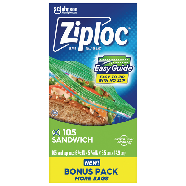 Ziploc EasyGuide Sandwich Bags