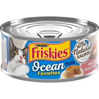 Friskies Ocean Favorites Pate Salmon Brown Rice & Peas Adult Wet Cat Food