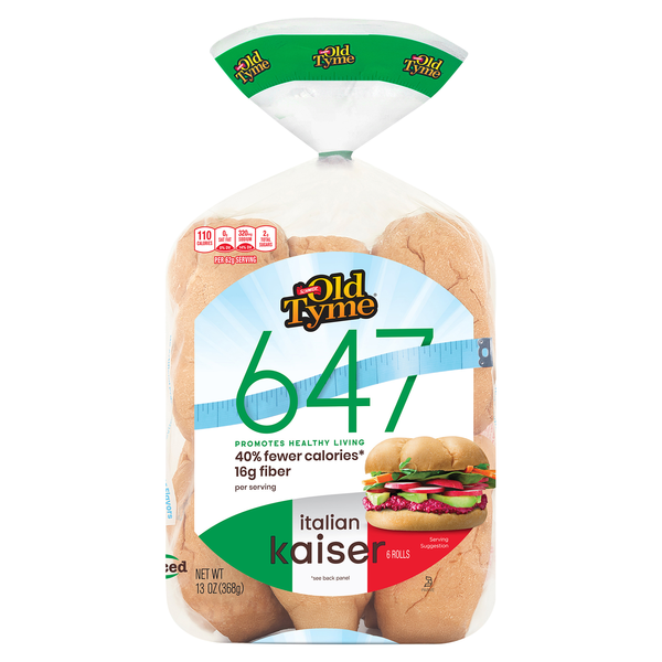 Schmidt Old Tyme 647 Italian Kaiser Rolls - 6 ct