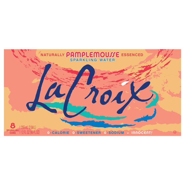 LaCroix Pamplemousse Sparkling Water - 8 pk