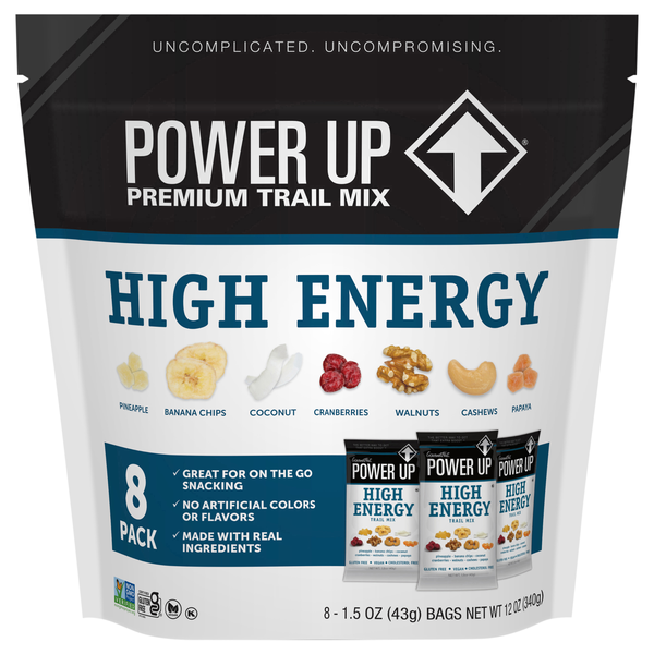 Power Up Premium High Energy Trail Mix - 8 ct