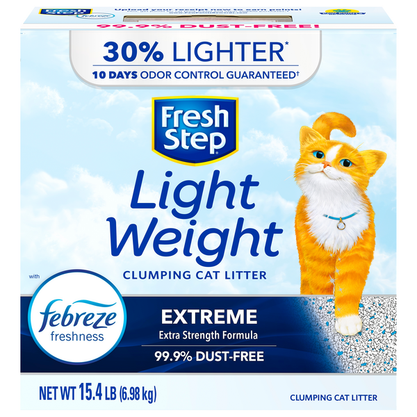 Save on Fresh Step Lightweight Extreme Clumping Cat Litter Febreze