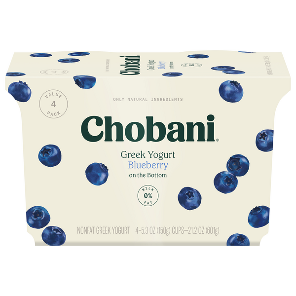 Save on Chobani Greek Fruit on the Bottom Yogurt Blueberry 0 Non Fat