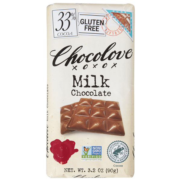Chocolove Milk Chocolate Candy Bar 33% Cocoa