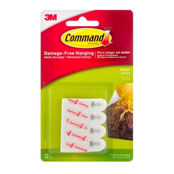 Save on 3M Command Adhesive Poster Small Strips White