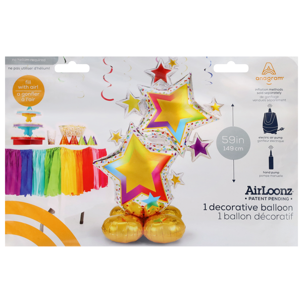 AirLoonz Star Cluster 59 Inch Decorative Air-FilledBalloon