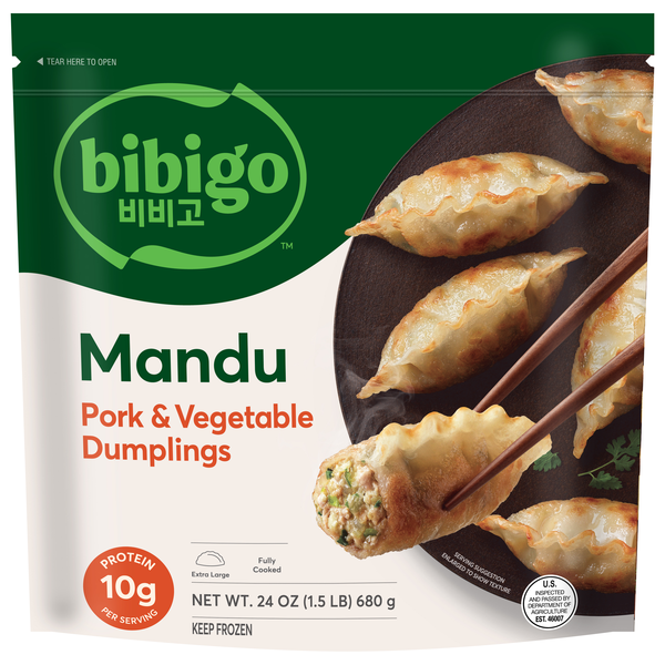 Bibigo Mandu Pork & Vegetable Dumplings Frozen
