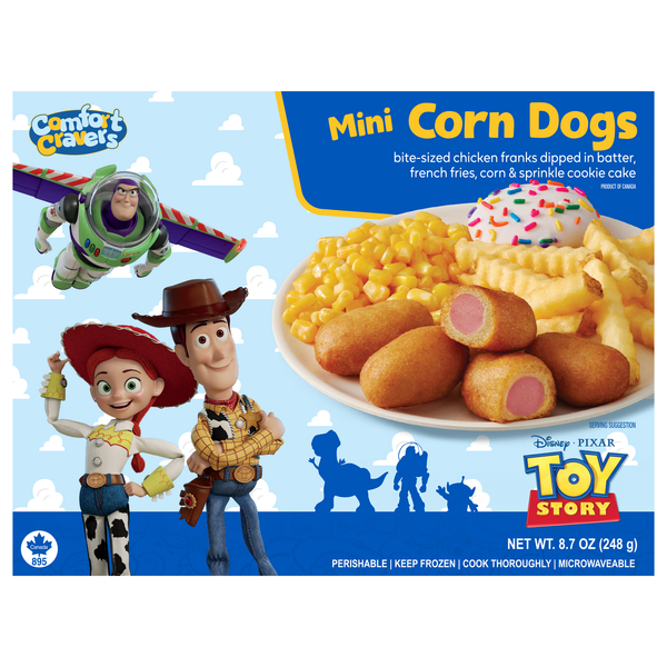Comfort Cravers Pixar Toy Story Mini Corn Dogs Frozen Meal