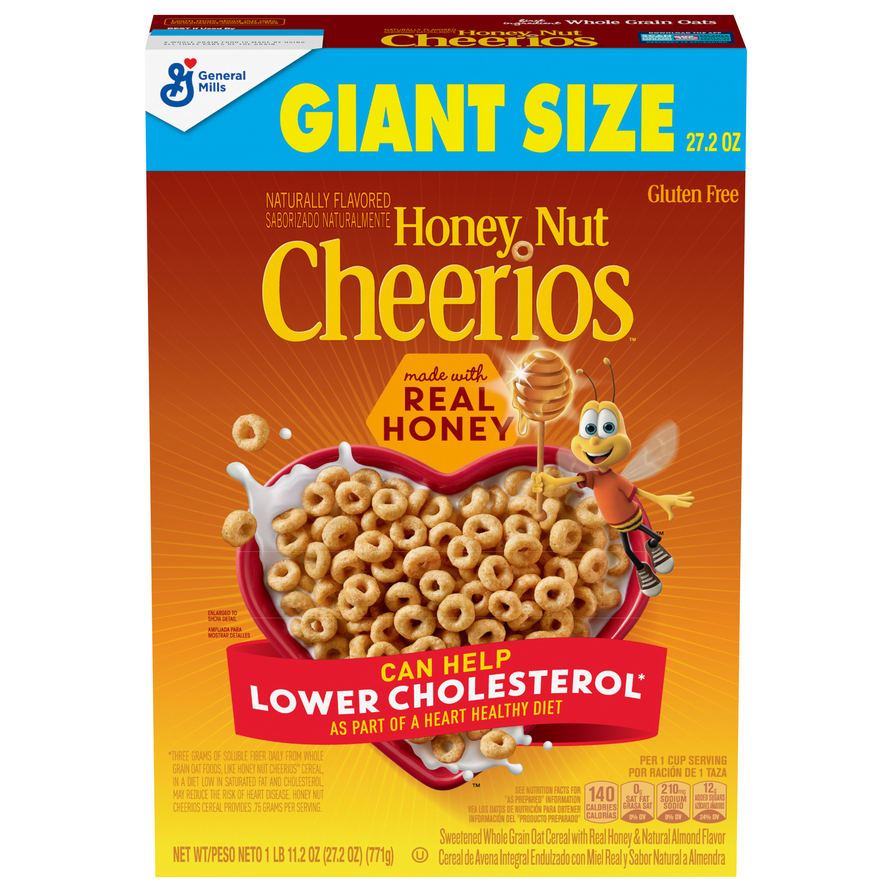 Cheerios Cheerios Gluten Free Honey Nut Cereal Giant Size