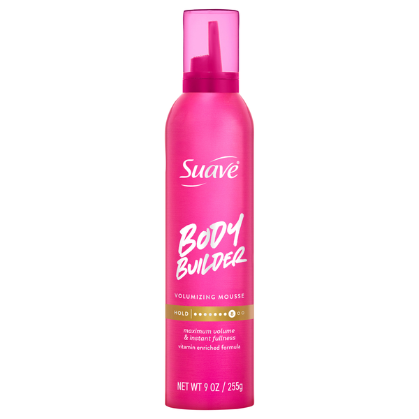 Suave Body Builder Volumizing Hair Mousse