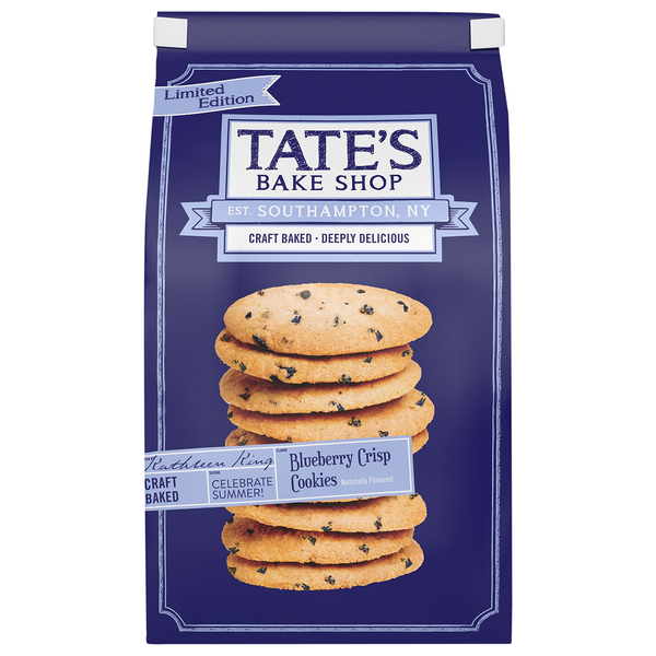 Tate's Bake Shop Blueberry Crisp Cookies Limited Edition