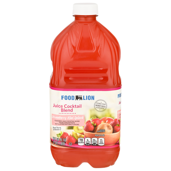 Save on Food Lion Strawberry Kiwi Splash Juice Cocktail Blend Order