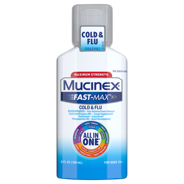 Mucinex Fast-Max Severe Cold & Flu Relief Maximum Strength Liquid