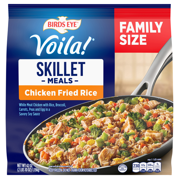 Birds Eye Voila! Chicken Fried Rice Family Size Frozen Skillet Meal