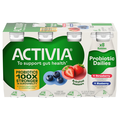 Activia Probiotic Dailies Low Fat Strawberry & Blueberry Yogurt Drink 8 ct