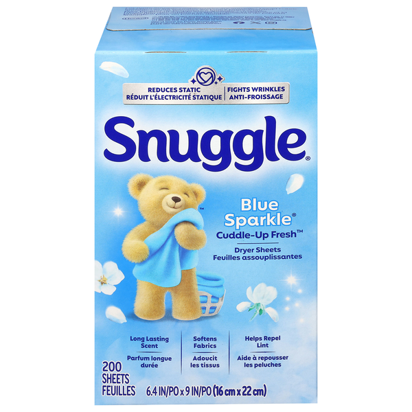 Snuggle Blue Sparkle Dryer Sheets