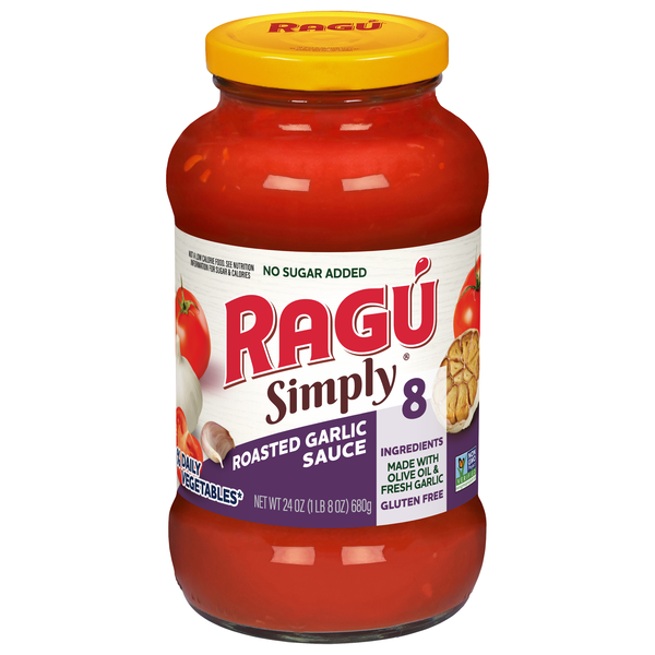 RAGU Simply No Sugar Added Roasted Garlic Pasta Sauce