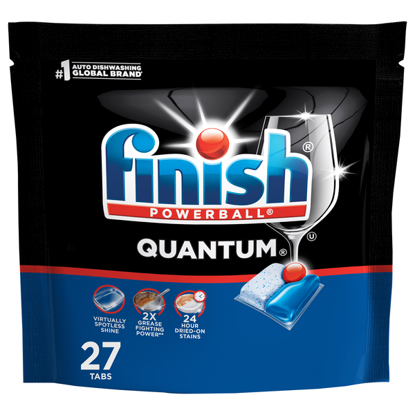 FINISH Powerball Quantum Premium Dishwashing Tabs - 27 ct