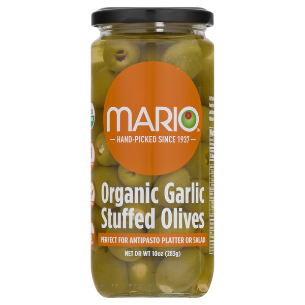 Save on Mario Garlic Stuffed Olives Organic Order Online Delivery