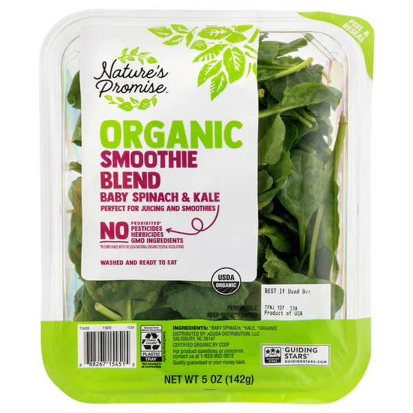 Nature's Promise Organic Smoothie Blend Baby Spinach & Kale