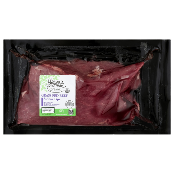 Nature's Promise Organic Grass-fed Beef Sirloin Tips Fresh