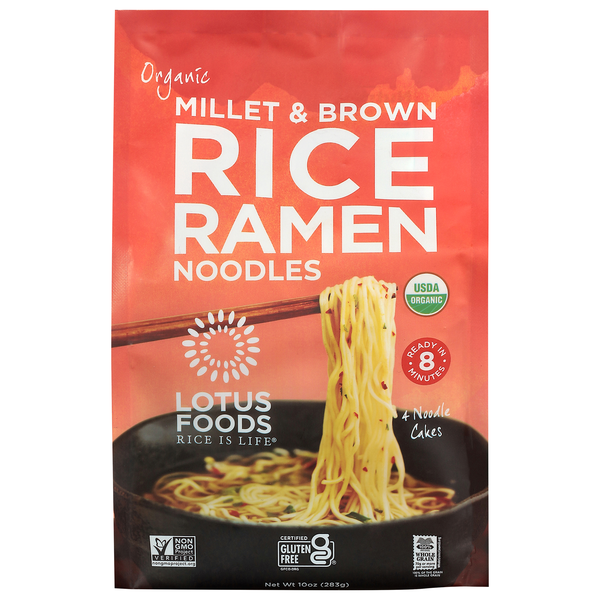 Lotus Foods Organic Gluten Free Millet & Brown Rice Ramen Noodles