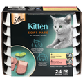 SHEBA Kitten Soft Pate Wet Cat Food Variety Pack - 12 Twin Packs