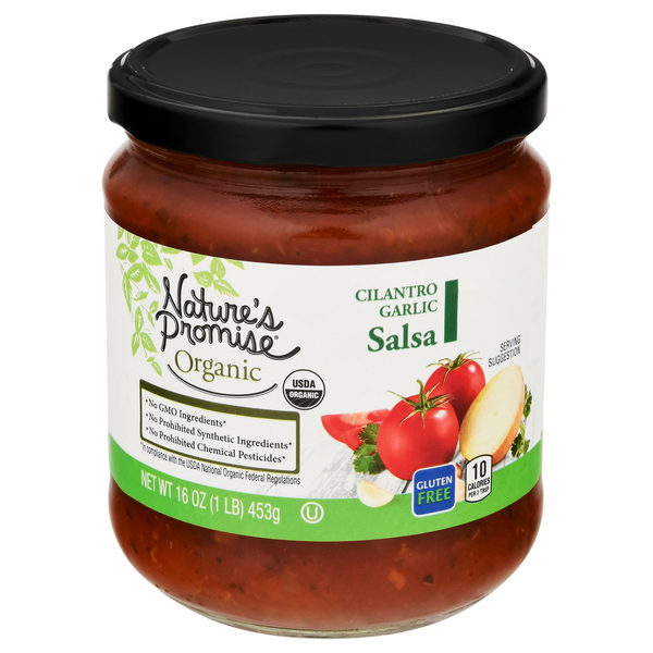 Nature's Promise Organic Gluten Free Cilantro Garlic Salsa
