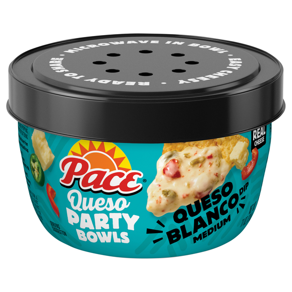 Pace Medium Queso Blanco Dip Microwavable Bowl