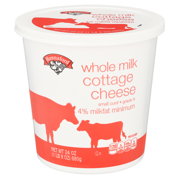 Hannaford 4% Whole Milk Small Curd Cottage Cheese