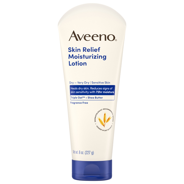 Aveeno Fragrance Free Skin Relief Moisturizing Lotion for Very Dry Skin