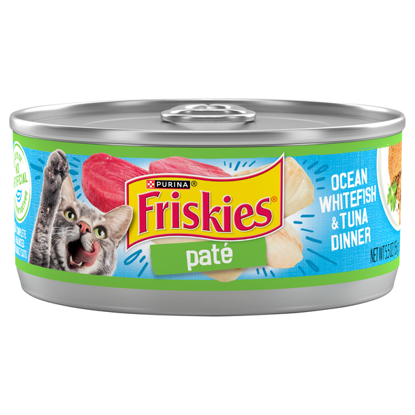 Friskies Pate Ocean Whitefish & Tuna Dinner Adult Wet Cat Food