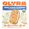 Olyra Organic Greek Yogurt Blueberry Breakfast Bars Biscuits - 4 ct