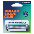 Dollar Shave Club Razor 4 Blade Razor Cartridge Refills