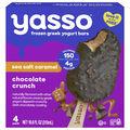 Yasso Sea Salt Caramel Chocolate Crunch Greek Yogurt Bars - 4 ct