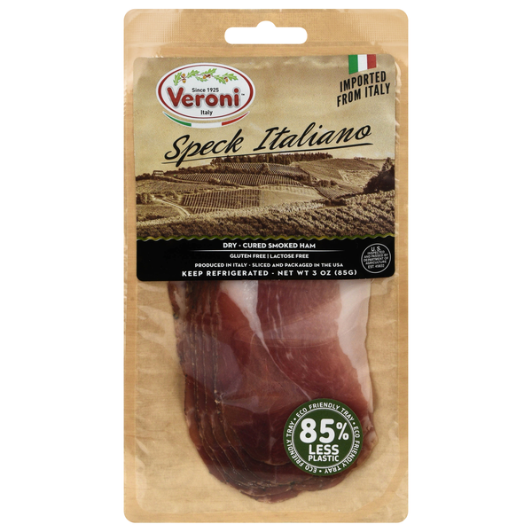 Veroni Speck Italiano Dry Cured Smoked Ham