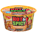 Nissin Hot & Spicy Chicken Flavor Ramen Noodle Soup Bowl