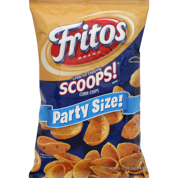 fritos scoops corn chips party size 18 ounce