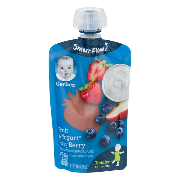 gerber fruit and yogurt pouch
