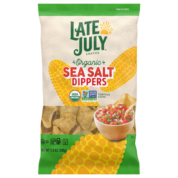 Late July Organic Gluten Free Sea Salt Dippers Tortilla Chips