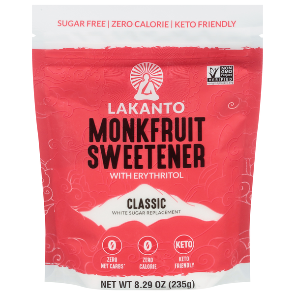 Lakanto Zero Sugar Classic Monk Fruit Sweetener with Erythritol