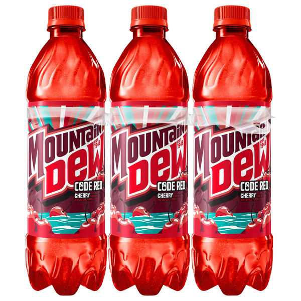 Mtn Dew Code Red Soda - 6 pk
